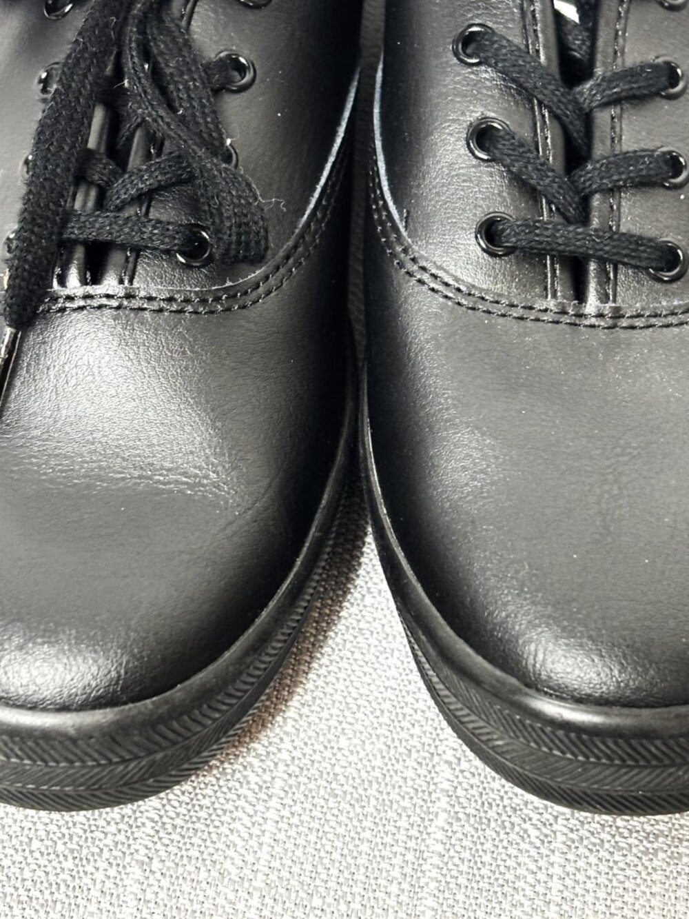 Keds Champion Originals Sneakers Black Leather WH45780  - US 9.5 - Picture 7 of 13